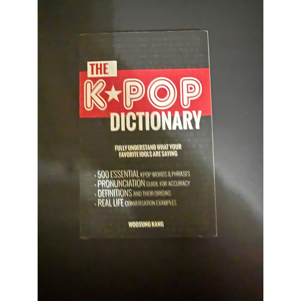 The K-Pop Dictionary Woosung Kang Korean Slang Phrases Guide Paperback Book